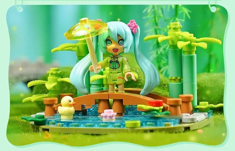 ā
Official Hatsune Miku 4 Seasons Spring Winter & More Building Block Sets NEW