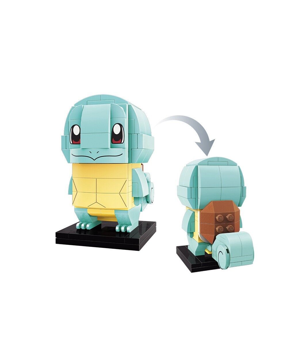 ✅ Official Pokémon Squirtle Building Blocks Set 129Pcs Creative DIY Fun Toy NEW