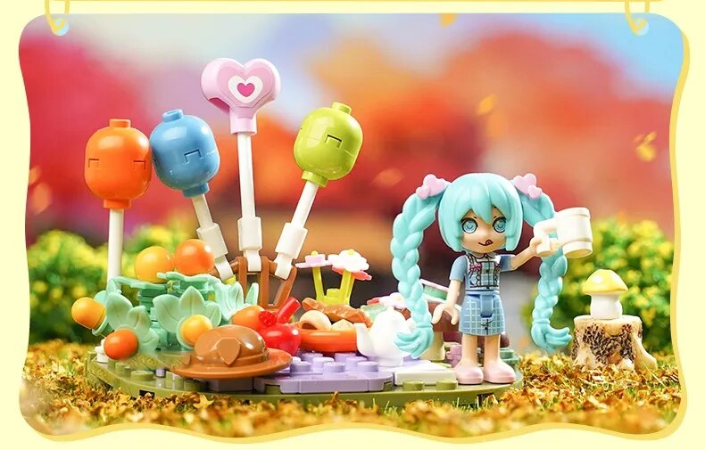 ā
Official Hatsune Miku 4 Seasons Spring Winter & More Building Block Sets NEW