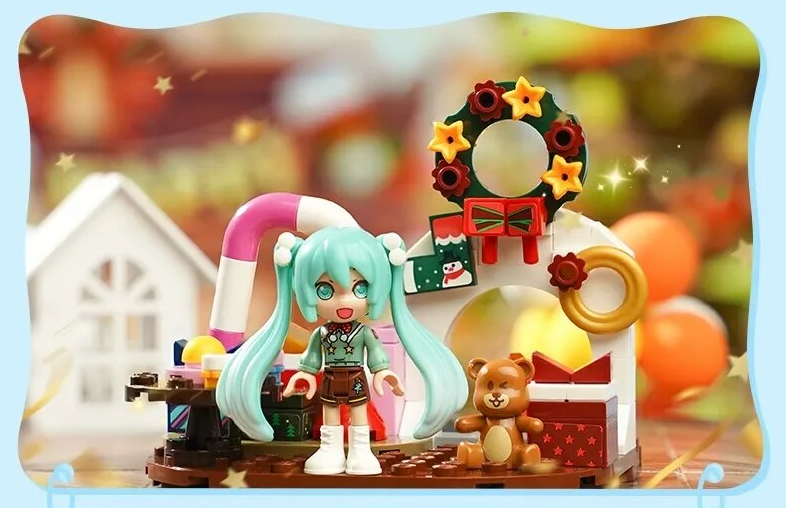 ā
Official Hatsune Miku 4 Seasons Spring Winter & More Building Block Sets NEW