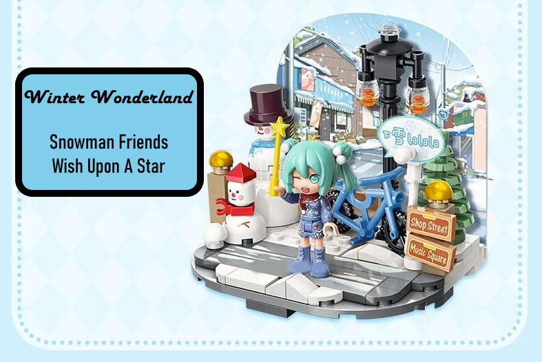 ā
Official Hatsune Miku 4 Seasons Spring Winter & More Building Block Sets NEW