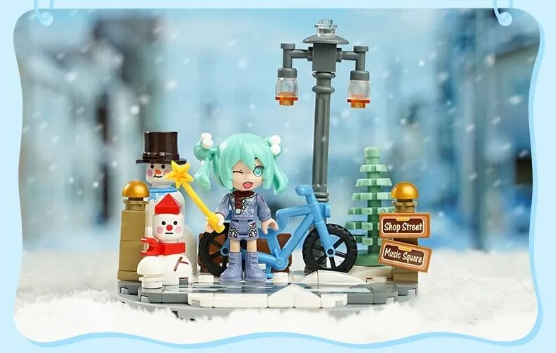 ā
Official Hatsune Miku 4 Seasons Spring Winter & More Building Block Sets NEW