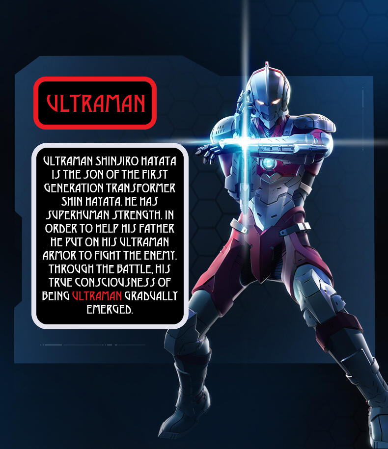 ā
Official Ultraman 9" Fully Articulated Figure Building Block Set Fun Toy NEW