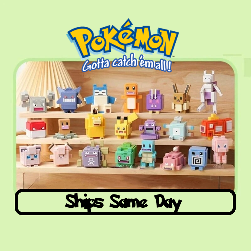 ✅ Official Pokémon Minis Building Block Sets Pikachu & More Creative Fun Toy NEW