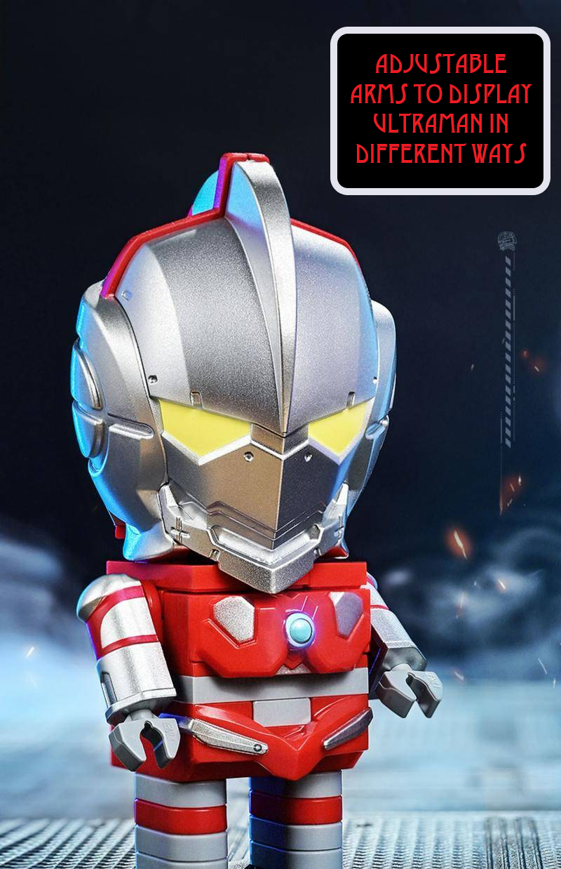 ā
Official Mobile Ultraman Chibi Figure Building Blocks Set Creative DIY Fun NEW