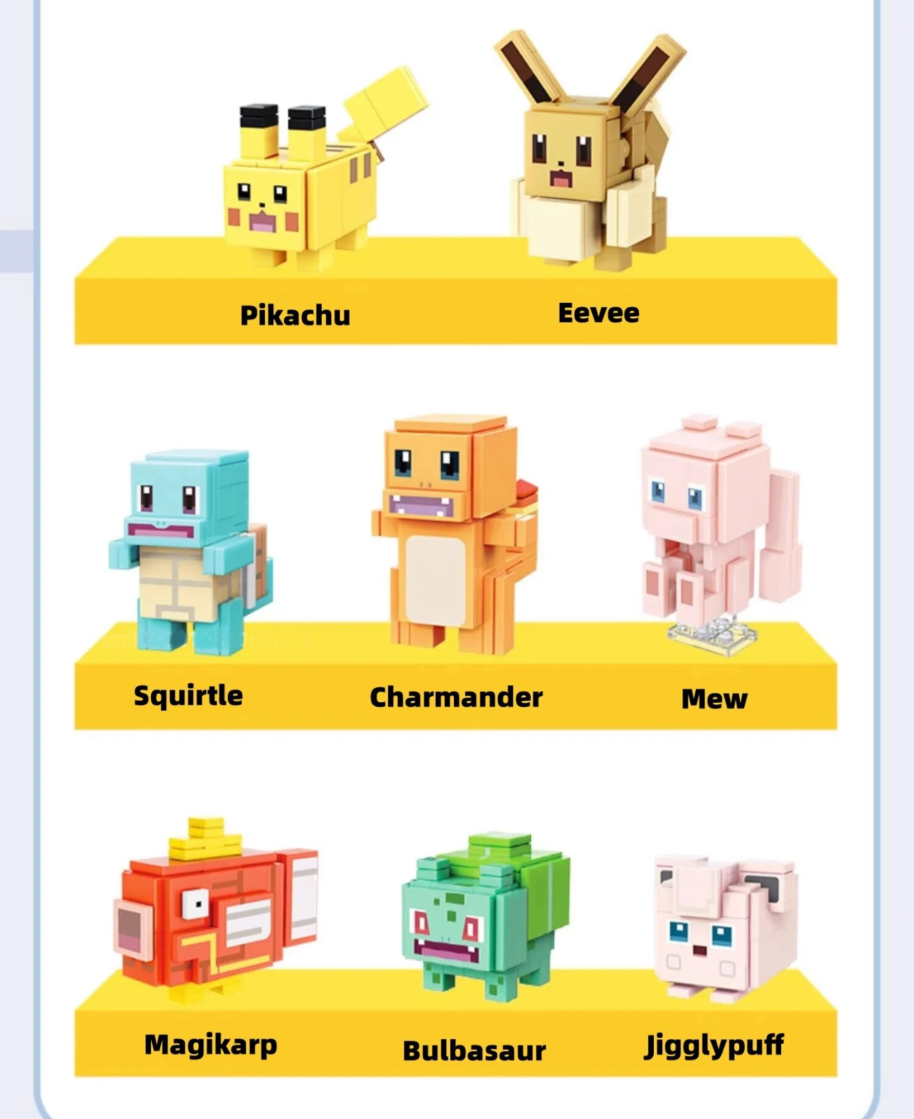 ✅ Official Pokémon Minis Building Block Sets Pikachu & More Creative Fun Toy NEW
