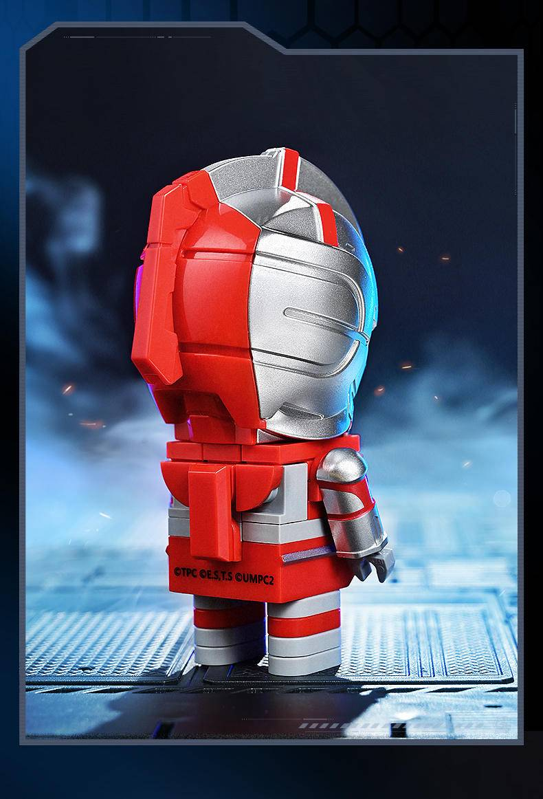 ā
Official Mobile Ultraman Chibi Figure Building Blocks Set Creative DIY Fun NEW