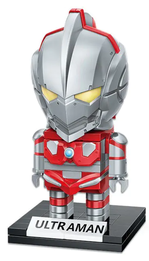 ā
Official Mobile Ultraman Chibi Figure Building Blocks Set Creative DIY Fun NEW