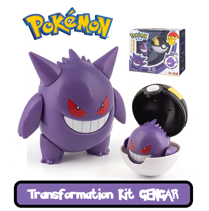 ✅ Official Pokémon Gengar Jointed Action Figure & Ultra Poke Ball Fun Toy NEW