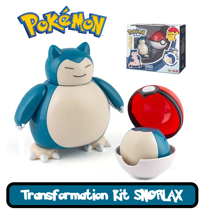 ✅ Official Pokémon Snorlax Jointed Action Figure & Poke Ball Fun Toy NEW