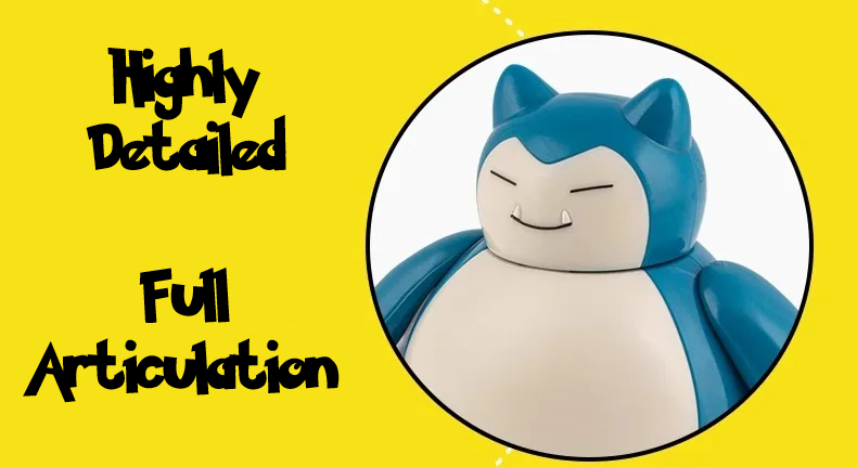 ✅ Official Pokémon Snorlax Jointed Action Figure & Poke Ball Fun Toy NEW