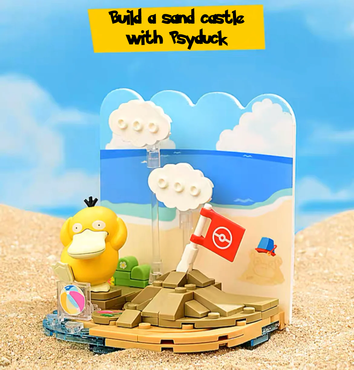 ✅ Official Pokémon Summer Beach Party & Fun Building Block Sets Creative Toy NEW