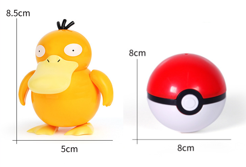 ✅ Official Pokémon Psyduck Jointed Action Figure & Poke Ball Fun Toy NEW