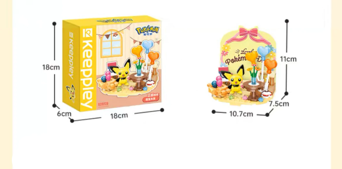 ✅ Official Pokémon Summer Beach Party & Fun Building Block Sets Creative Toy NEW