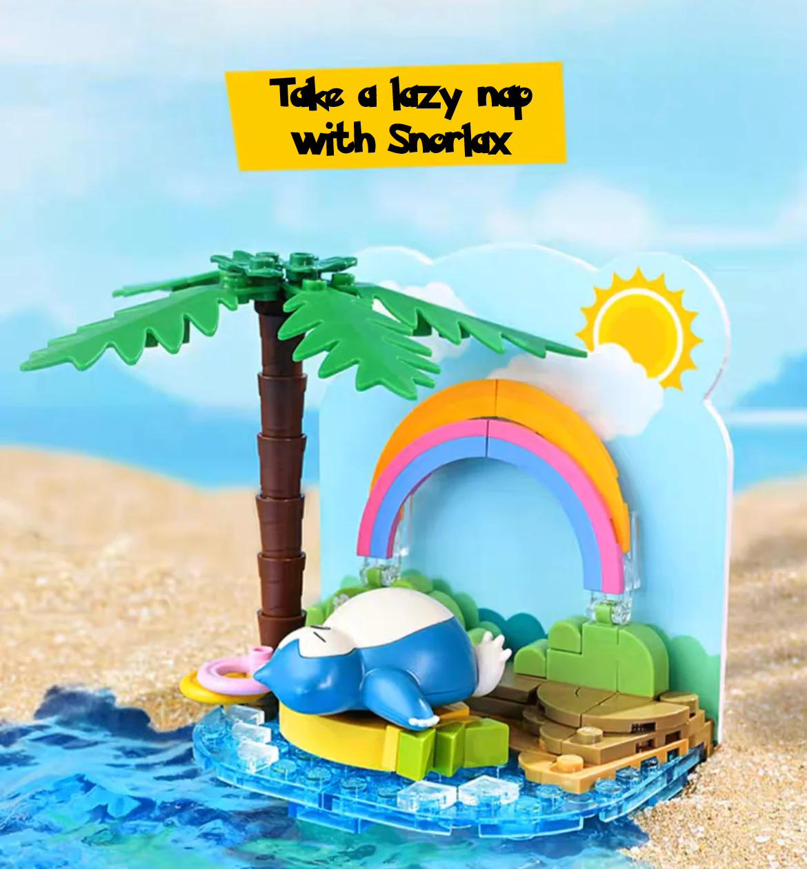 ✅ Official Pokémon Summer Beach Party & Fun Building Block Sets Creative Toy NEW