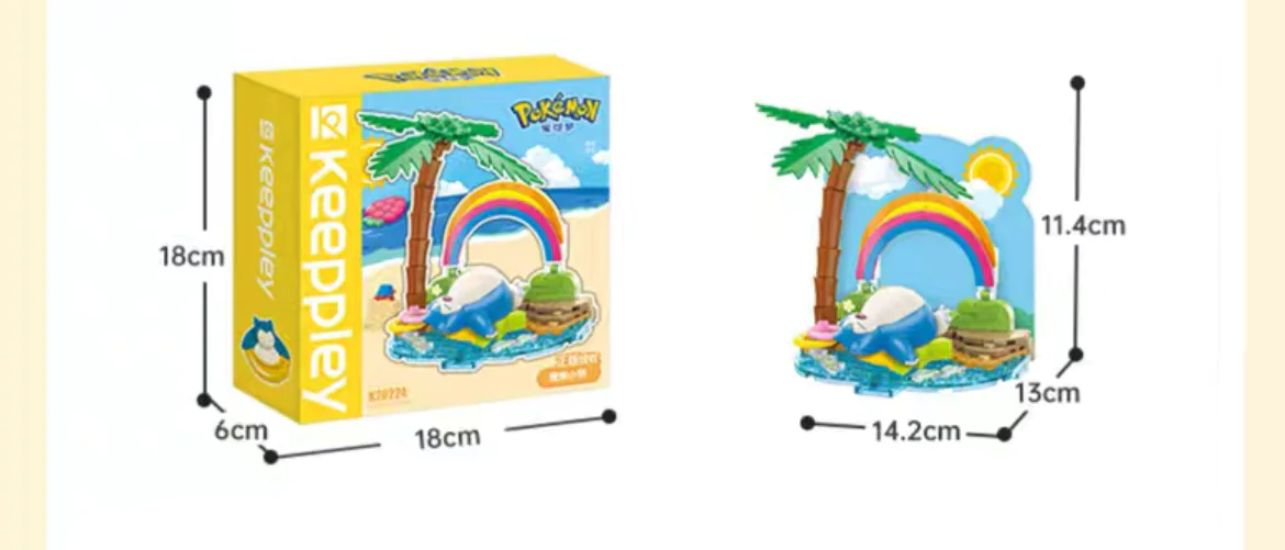 ✅ Official Pokémon Summer Beach Party & Fun Building Block Sets Creative Toy NEW