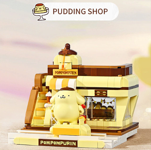 Official Sanrio City Streets Kuromi Hello Kitty Building Block Sets DIY NEW
