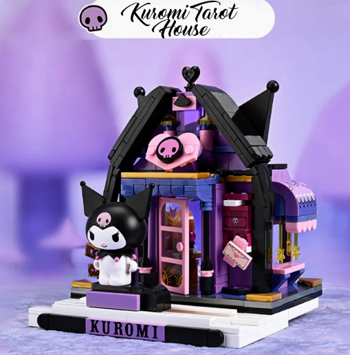 Official Sanrio City Streets Kuromi Hello Kitty Building Block Sets DIY NEW