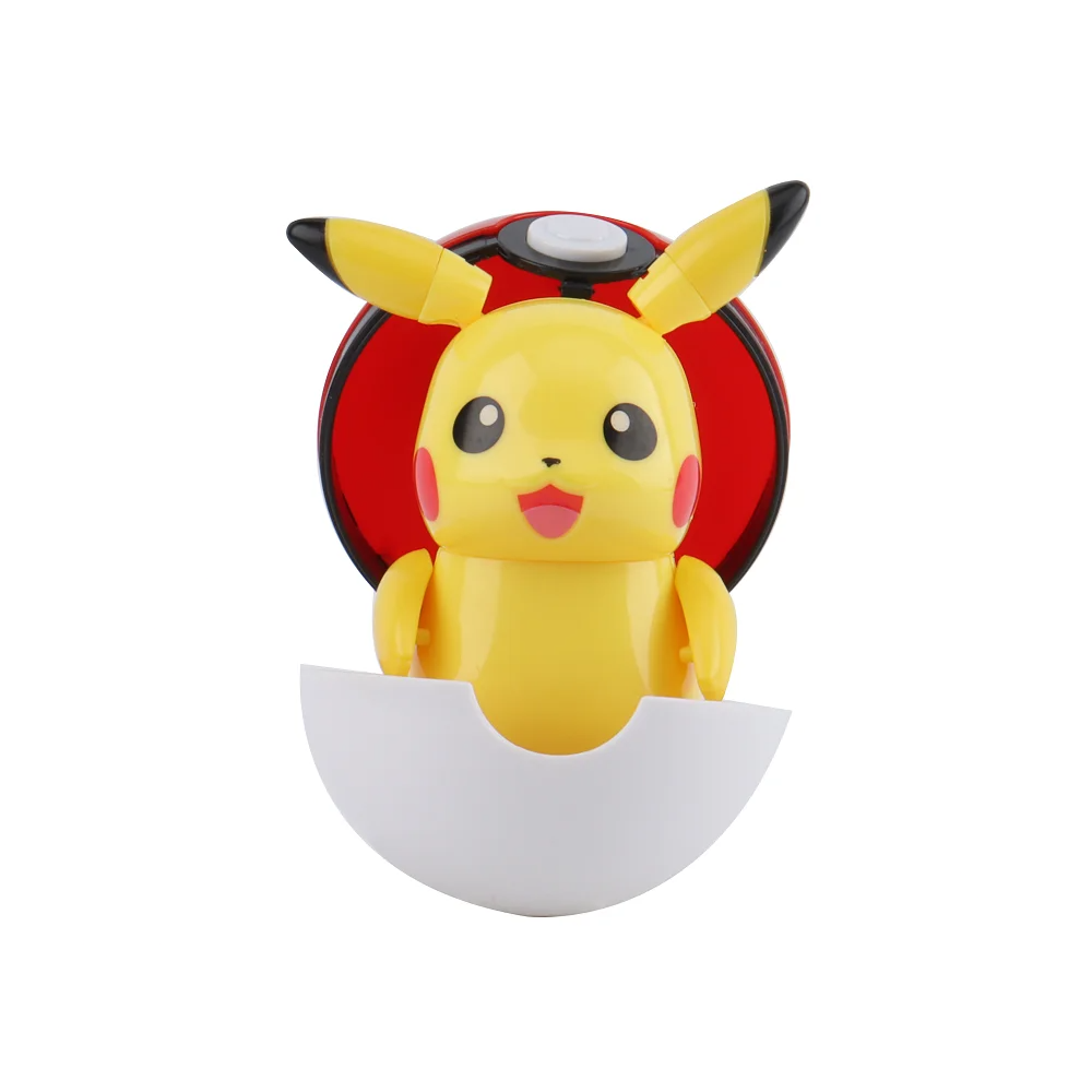 ✅ Official Pokémon Pikachu Full Jointed Action Figure & Poke Ball Fun Toy NEW