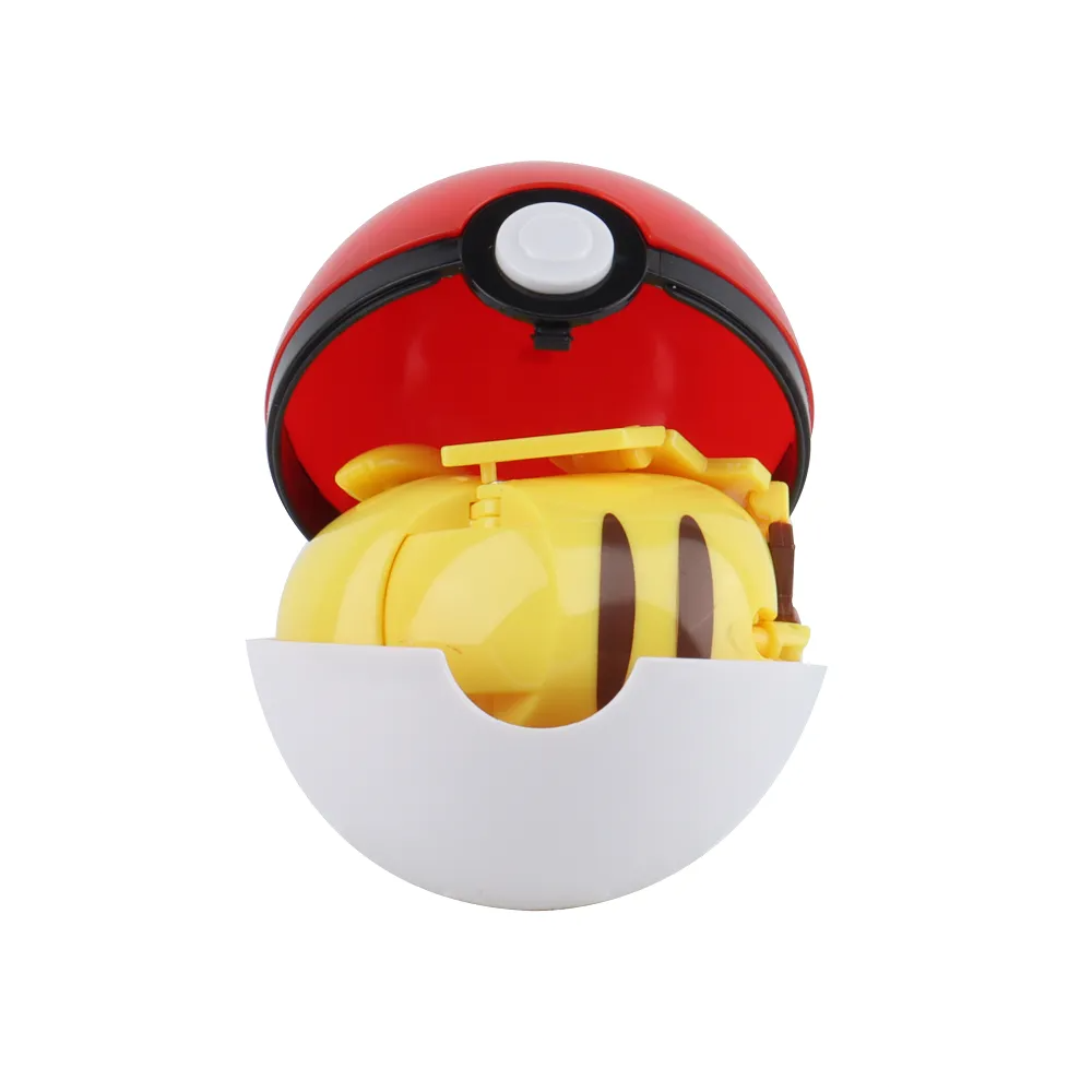 ✅ Official Pokémon Pikachu Full Jointed Action Figure & Poke Ball Fun Toy NEW