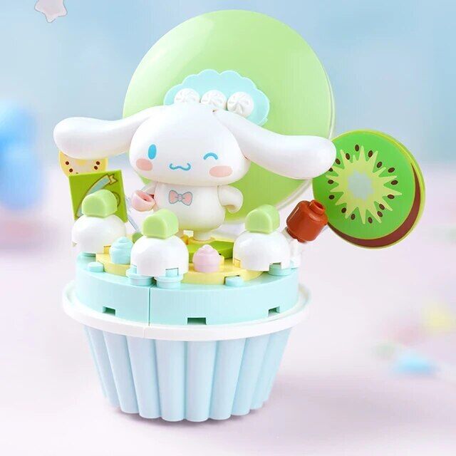 ā
Official Sanrio Kuromi Hello Kitty Cupcakes Building Block Sets Creative NEW