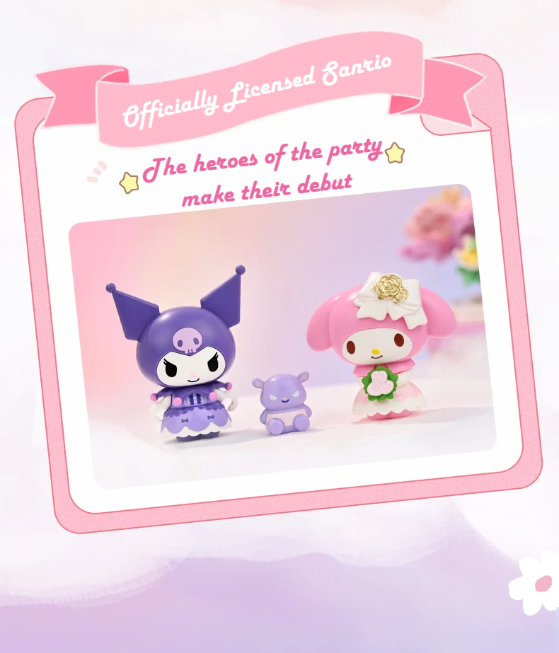 Official Sanrio Characters Music Boxes Building Block Sets Creative DIY Fun NEW