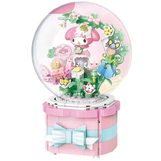 Official Sanrio Characters Music Boxes Building Block Sets Creative DIY Fun NEW
