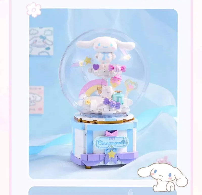 Official Sanrio Characters Music Boxes Building Block Sets Creative DIY Fun NEW