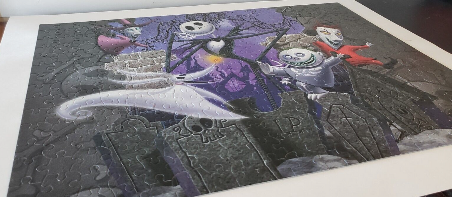 Nightmare Before Christmas Antics Oversized 300 Piece Jigsaw Puzzle COMPLETED