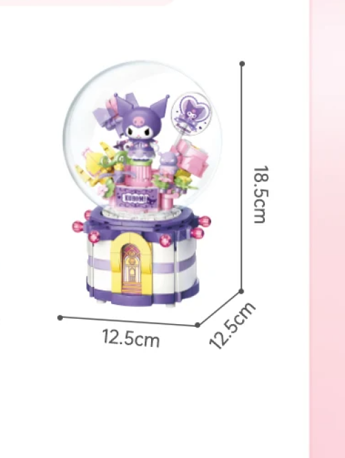 Official Sanrio Characters Music Boxes Building Block Sets Creative DIY Fun NEW