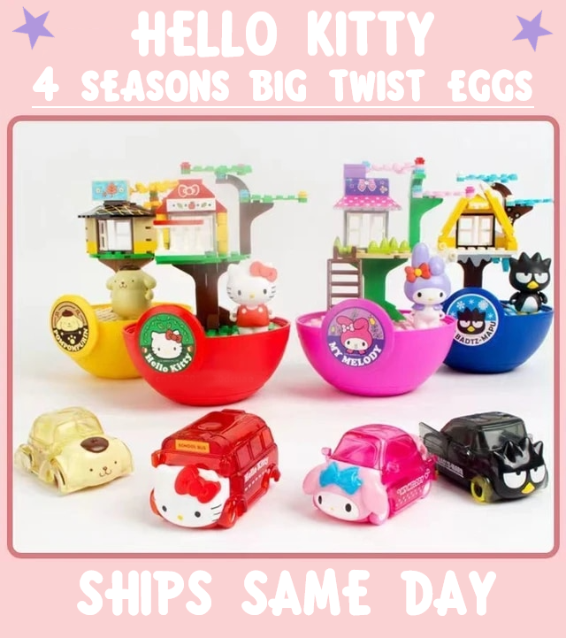 ā
Official Sanrio Characters 4 Seasons Big Twist Eggs Building Block Sets Toy