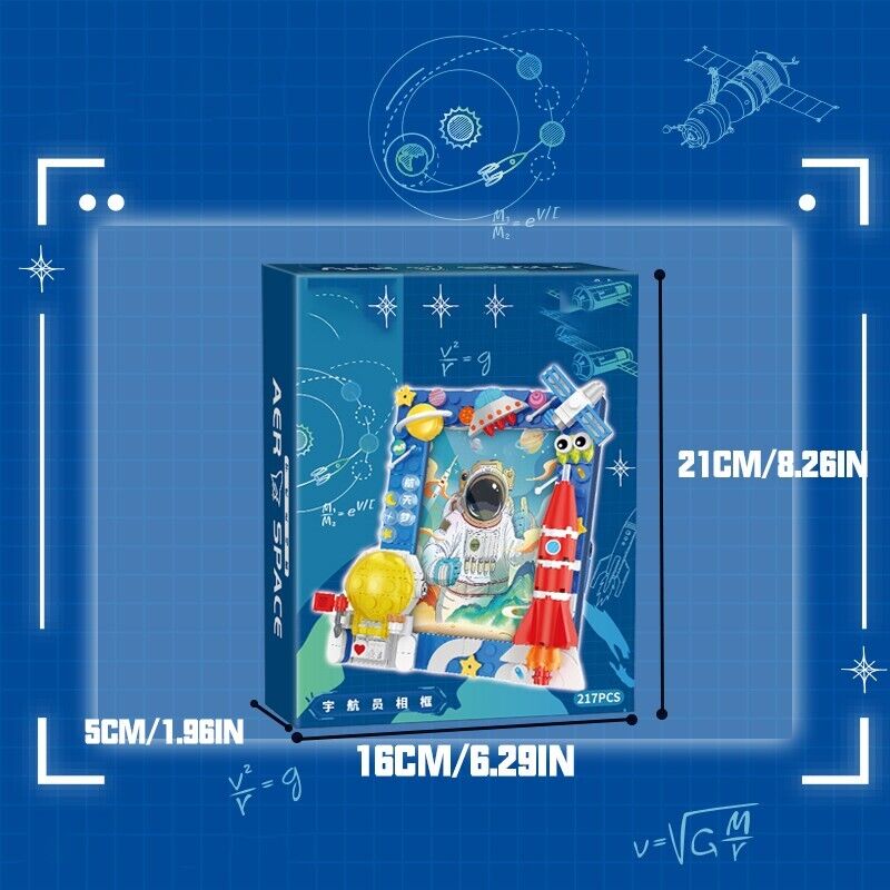 Space Exploration Picture Frame Building Blocks Set DIY Creative & Fun Toy NEW