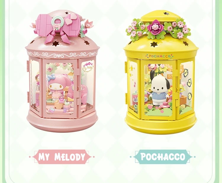 ā
Official Sanrio Characters Lantern Night Lights Building Block Sets Toy NEW