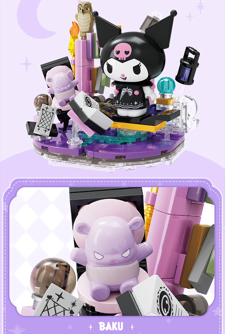ā
Official Sanrio Characters Lantern Night Lights Building Block Sets Toy NEW