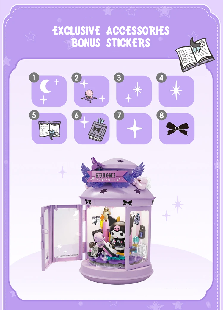 ā
Official Sanrio Characters Lantern Night Lights Building Block Sets Toy NEW