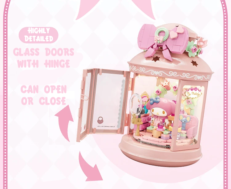 ā
Official Sanrio Characters Lantern Night Lights Building Block Sets Toy NEW