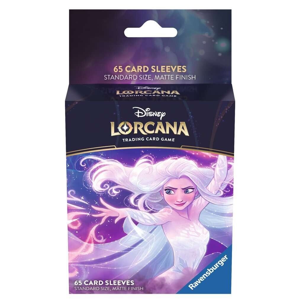 ✅ Disney Lorcana TCG The First Chapter 3 Pack Card Sleeves Elsa Mickey Hook NEW
