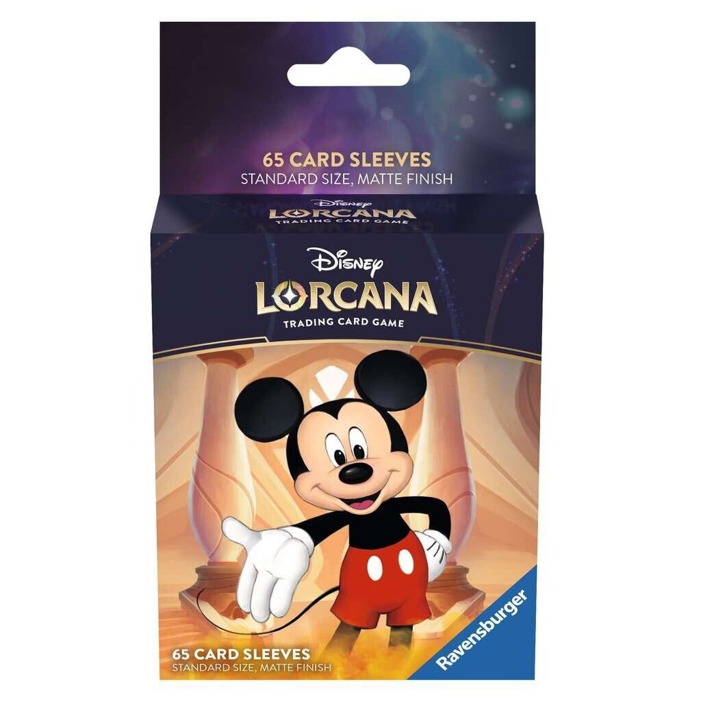✅ Disney Lorcana TCG The First Chapter 3 Pack Card Sleeves Elsa Mickey Hook NEW
