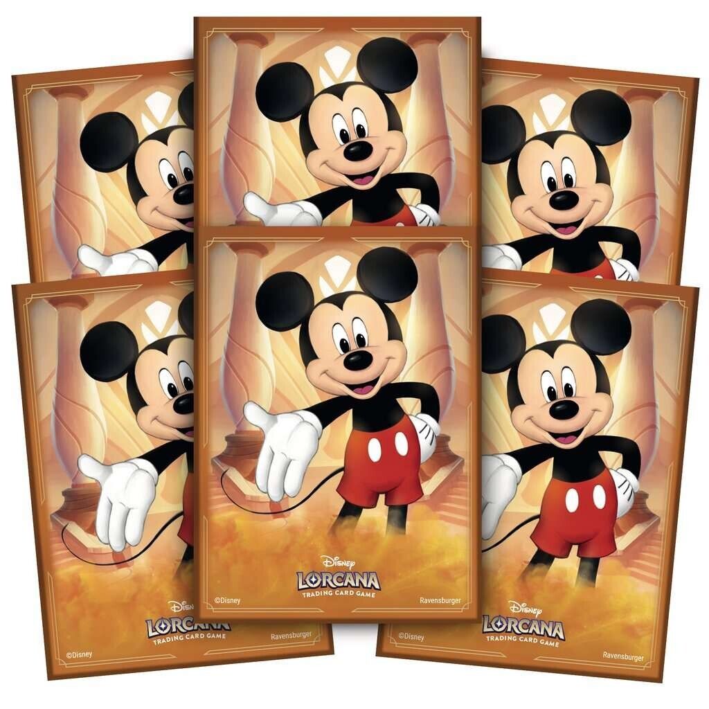 ✅ Disney Lorcana TCG The First Chapter 3 Pack Card Sleeves Elsa Mickey Hook NEW
