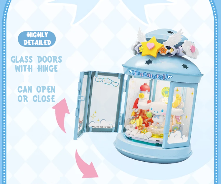 ā
Official Sanrio Characters Lantern Night Lights Building Block Sets Toy NEW