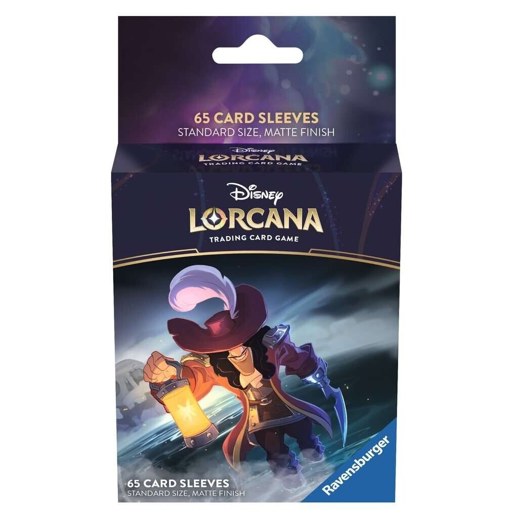 ✅ Disney Lorcana TCG The First Chapter 3 Pack Card Sleeves Elsa Mickey Hook NEW