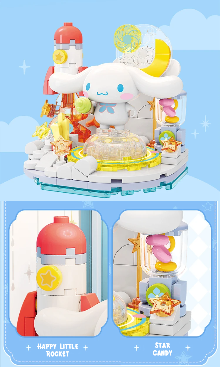 ā
Official Sanrio Characters Lantern Night Lights Building Block Sets Toy NEW