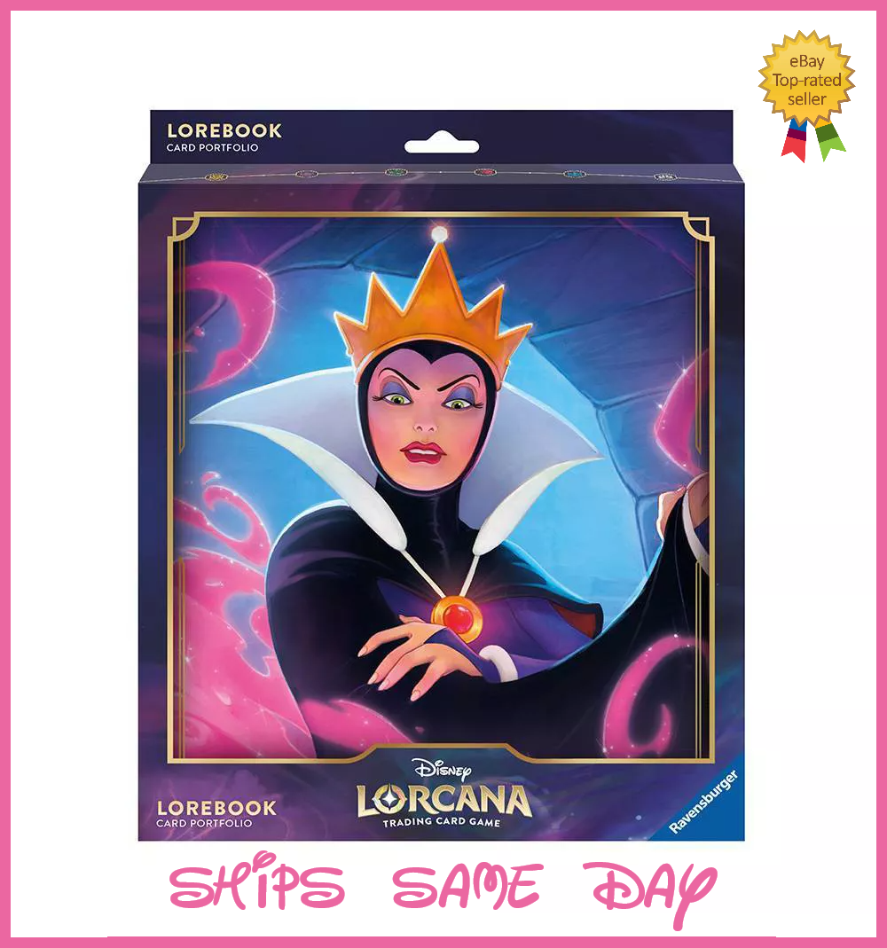 ā
Disney Lorcana The FIrst Chapter LoreBook Evil Queen Card Portfolio Binder NEW