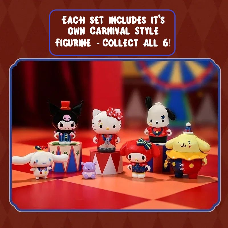 ā
Official Sanrio Characters Carnival Circus Series Building Block Sets Toy NEW