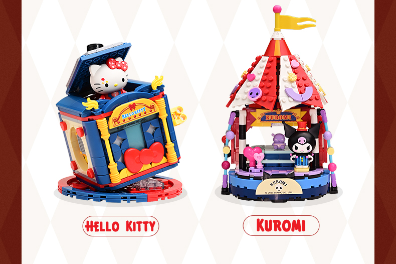 ā
Official Sanrio Characters Carnival Circus Series Building Block Sets Toy NEW