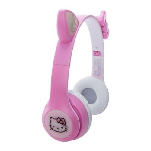 Official Sanrio Hello Kitty Wireless Light Up RGB Headphones w Mic Bluetooth NEW