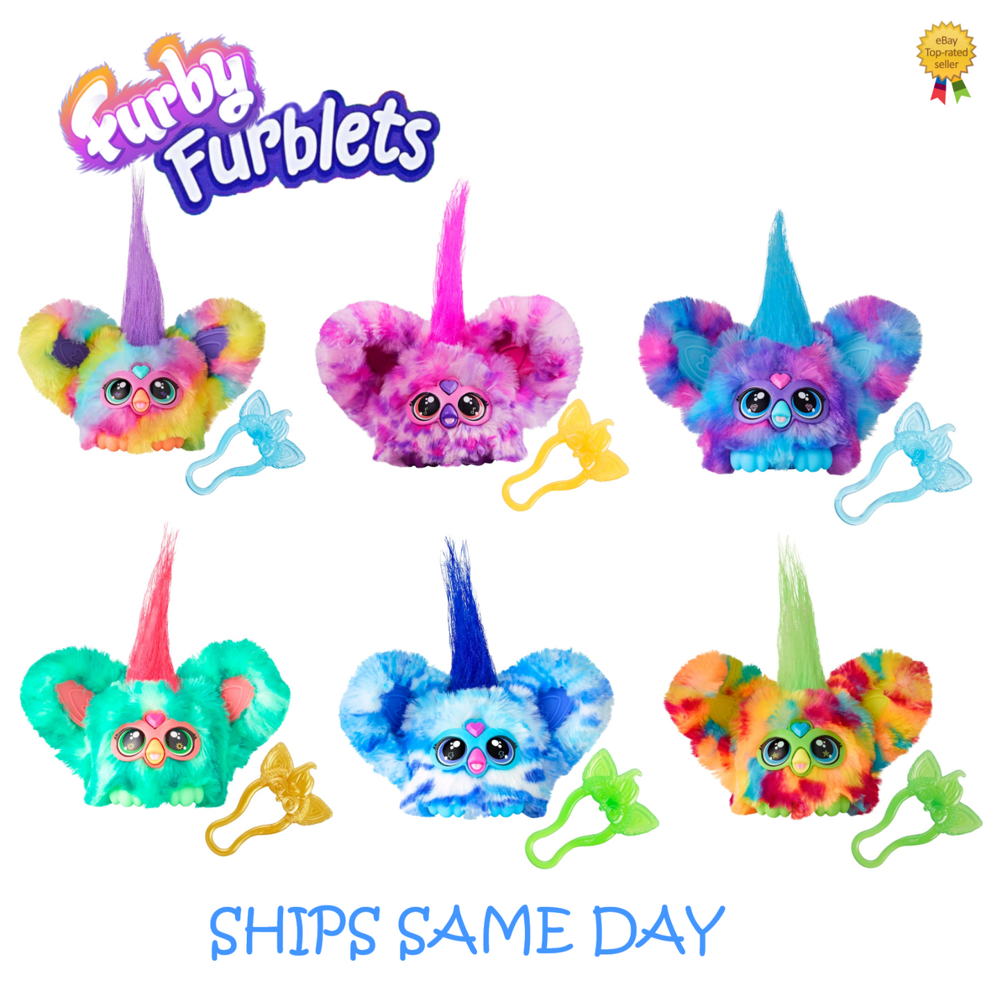 Furby Furblets Mini Friends 6 Choices 45+ Sounds + Music & Furbish Phrases - NEW