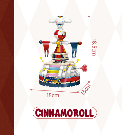 ā
Official Sanrio Characters Carnival Circus Series Building Block Sets Toy NEW