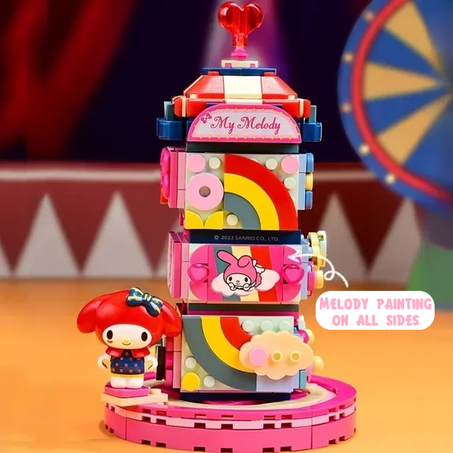 ā
Official Sanrio Characters Carnival Circus Series Building Block Sets Toy NEW