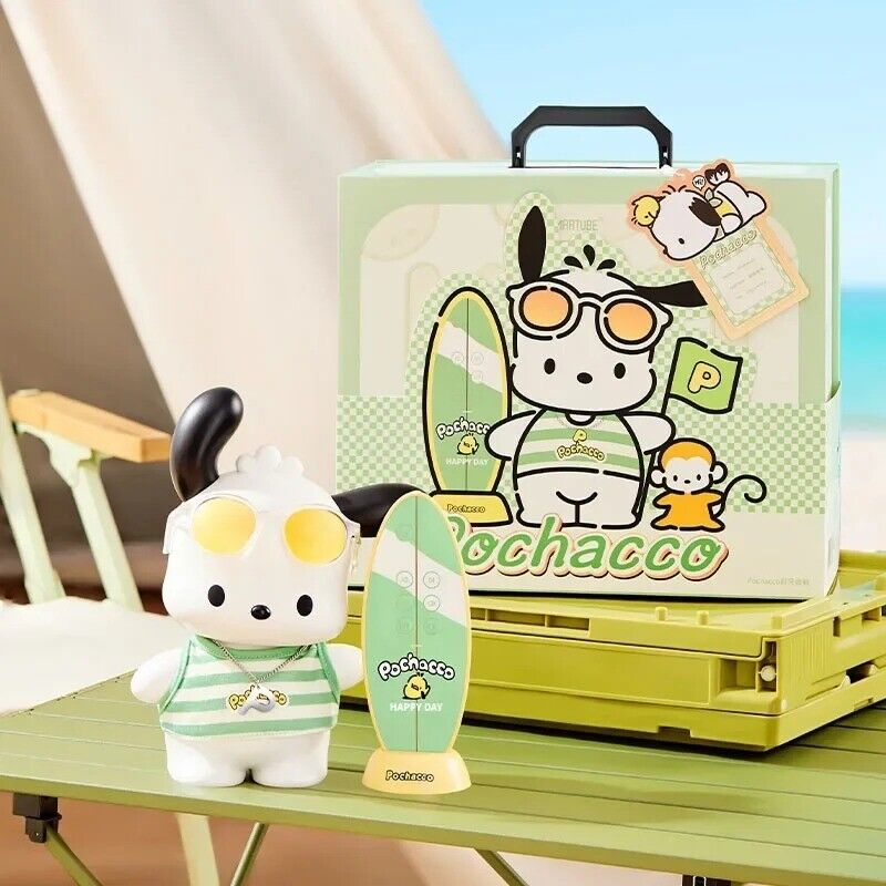 Official Sanrio Pochacco Dog Bluetooth Beach Party Speaker Surfboard Remote NEW